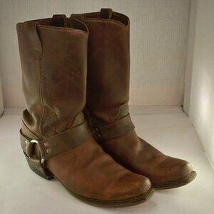 Brown Leather Harness Durango Mens Western Cowboy *Boots